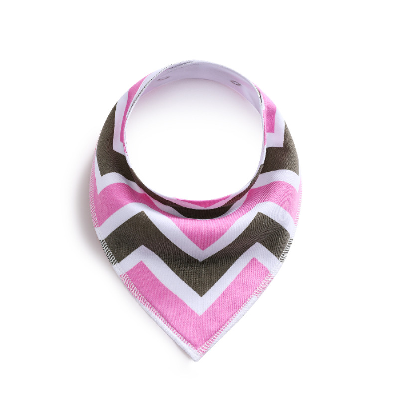 SET 1 Girls 5 Baby Bibs Bandana Handkerchief for Infant Drooling Teething Super Absorbent Bibs Age 0-24M